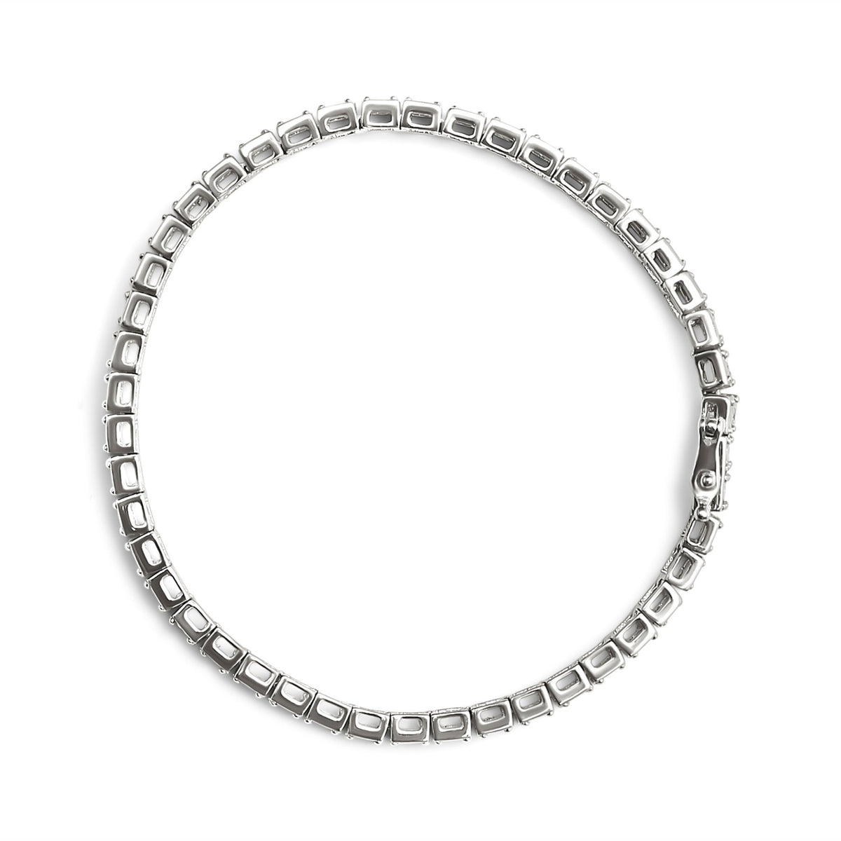 .925 Sterling Silver 1/10 Cttw Diamond 7.25&quot; Link Bracelet (I-J Color, I2-I3 Clarity) - LinkagejewelrydesignLinkagejewelrydesign