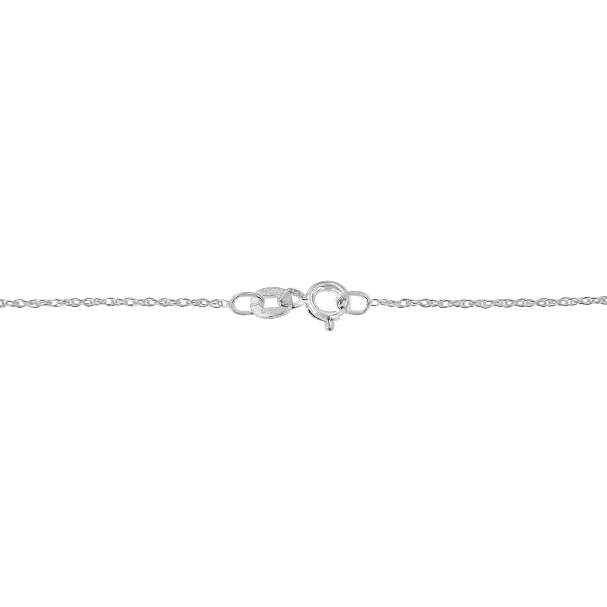 .925 Sterling Silver 1/10 Cttw Diamond Miracle-Set 2 Stone &#39;Together Forever&#39; Open Circle 18&quot; Box Chain Pendant Necklace (I-J Color, I2-I3 Clarity) - LinkagejewelrydesignLinkagejewelrydesign