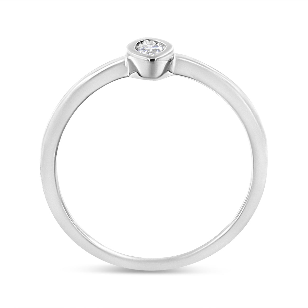 .925 Sterling Silver 1/20 Cttw Diamond Marquise Shaped Promise Ring (J-K Color, I1-I2 Clarity) - Size 6 - LinkagejewelrydesignLinkagejewelrydesign