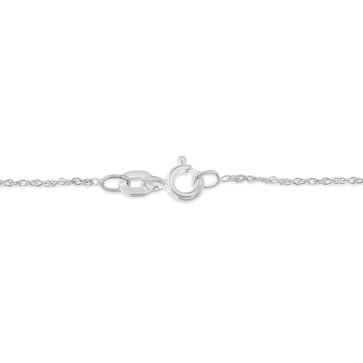 .925 Sterling Silver 1/25 cttw Round Cut Diamond Infinity and Square Accent Pendant Necklace (H-I, I2) - LinkagejewelrydesignLinkagejewelrydesign