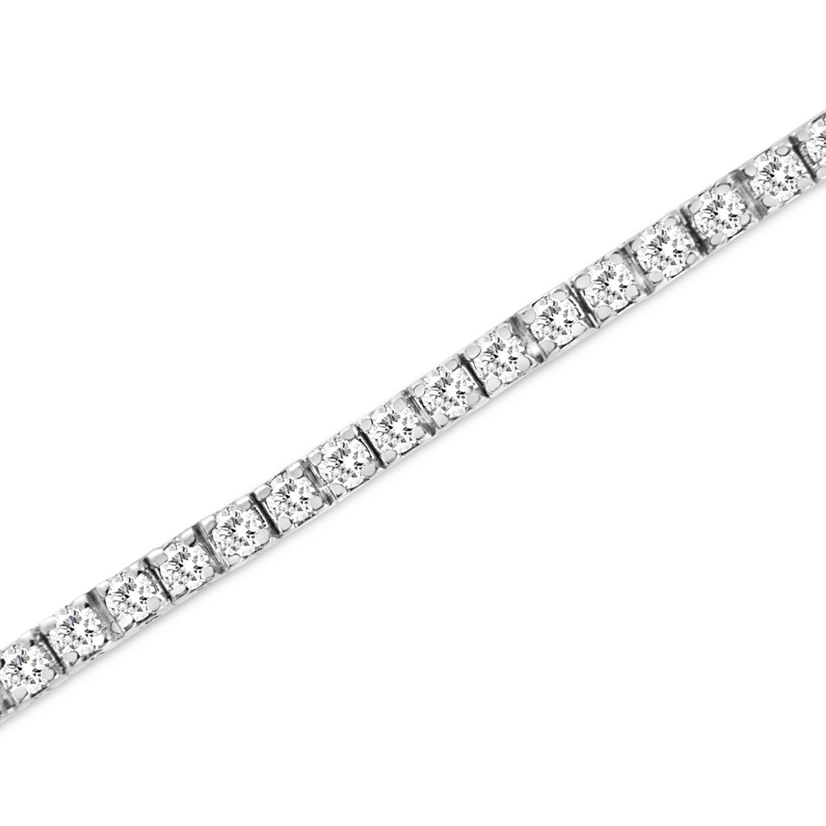 .925 Sterling Silver 2.0 Cttw Diamond Classic Link Tennis Bracelet (I-J Color, I2-I3 Clarity) - 7-1/4&quot; - LinkagejewelrydesignLinkagejewelrydesign