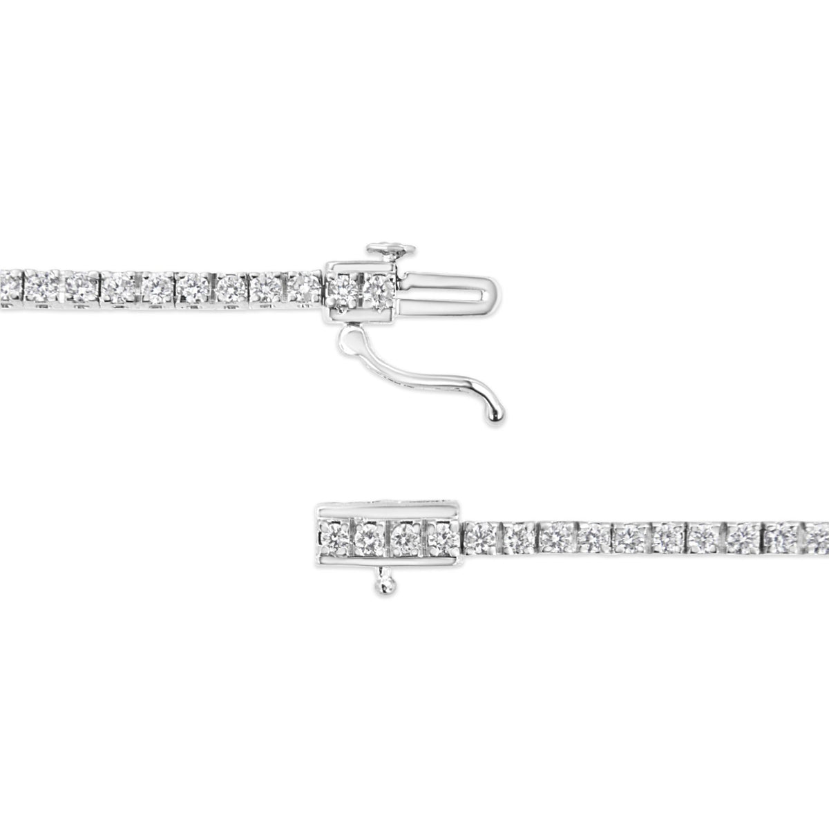 .925 Sterling Silver 2.0 Cttw Diamond Classic Link Tennis Bracelet (I-J Color, I2-I3 Clarity) - 7-1/4&quot; - LinkagejewelrydesignLinkagejewelrydesign