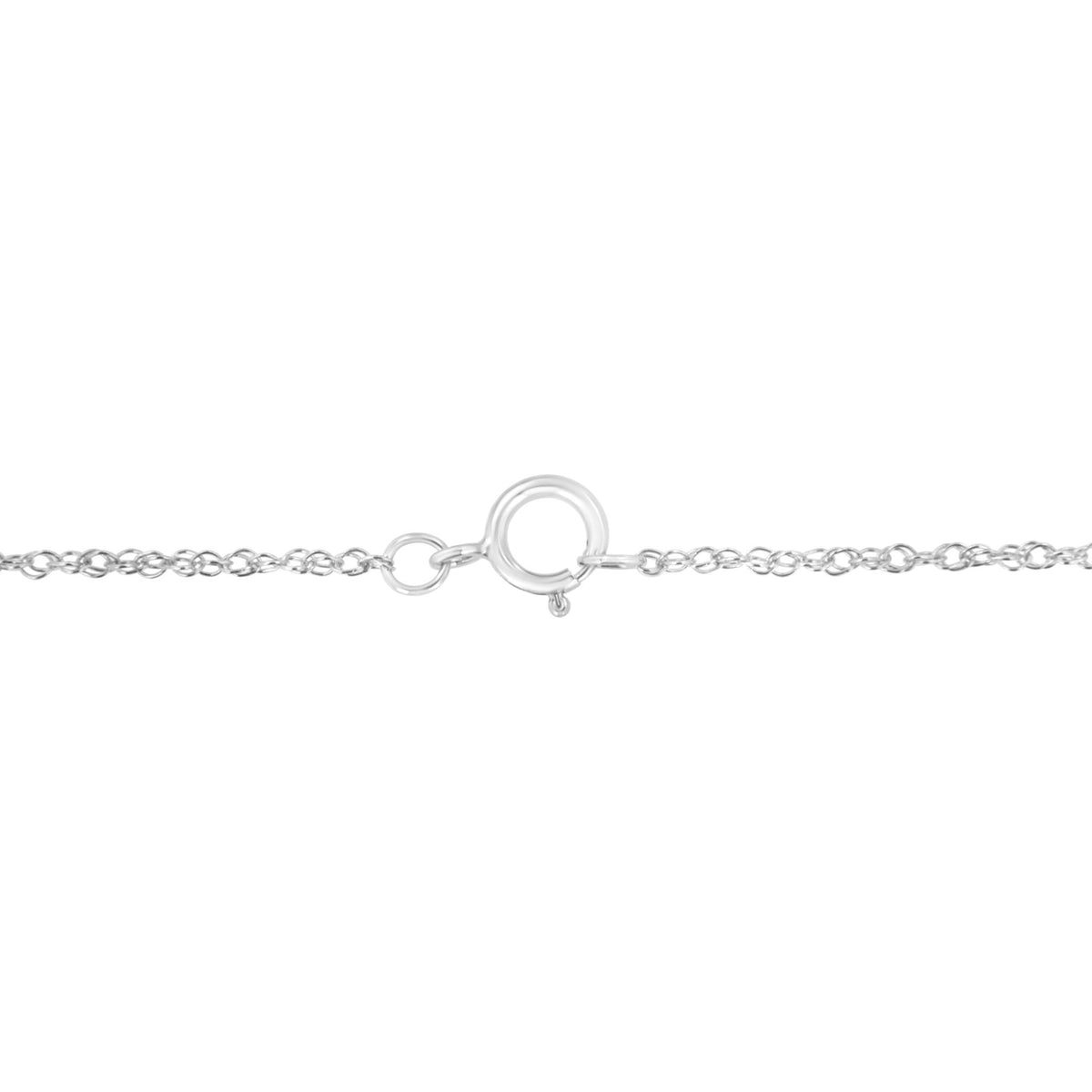 .925 Sterling Silver 3/8 cttw Lab Grown Diamond Drop Pendant Necklace (F-G Color, VS2-SI1 Clarity) - LinkagejewelrydesignLinkagejewelrydesign