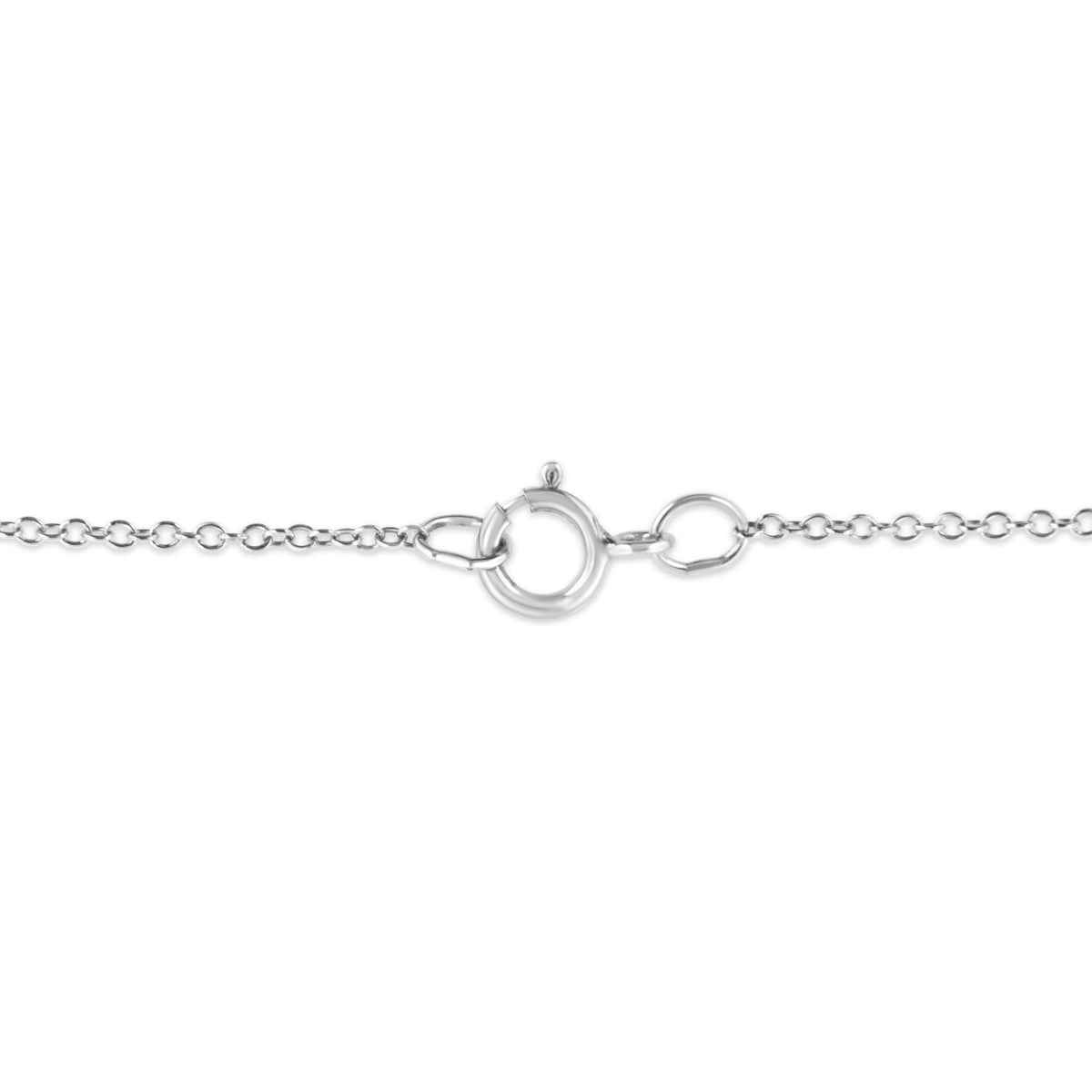 .925 Sterling Silver Pave and Bezel-Set Diamond Accent Key 18&quot; Heart and Lock Pendant Necklace (K-L Color, I1-I2 Clarity) - LinkagejewelrydesignLinkagejewelrydesign
