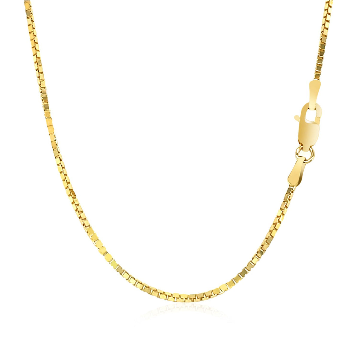 14k Yellow Gold Classic Box Chain 1.1mm