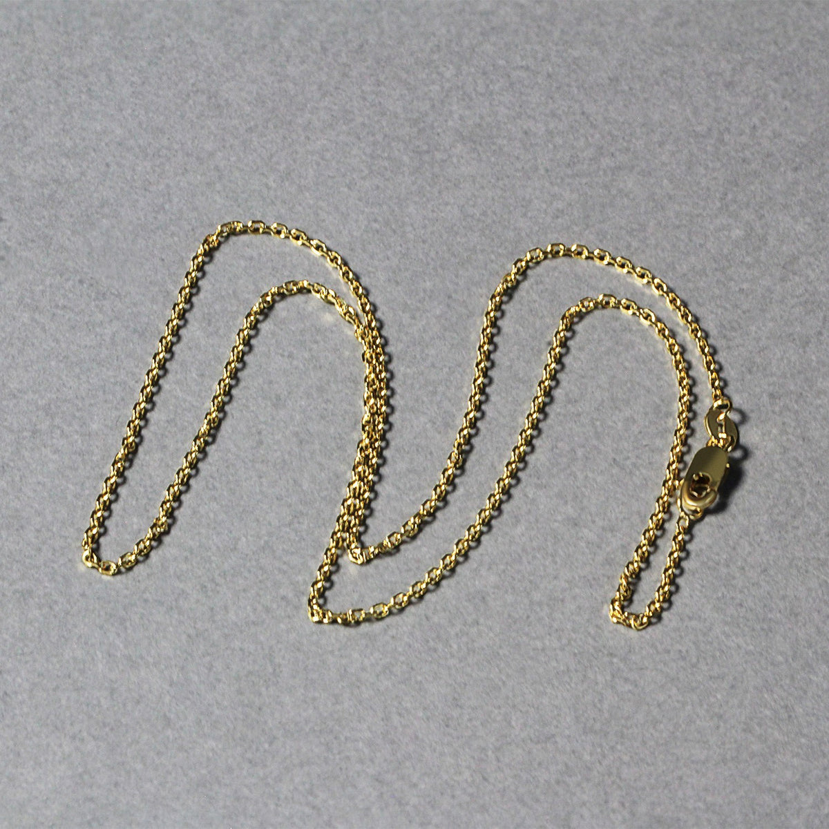 14k Yellow Gold Diamond Cut Cable Link Chain 1.4mm