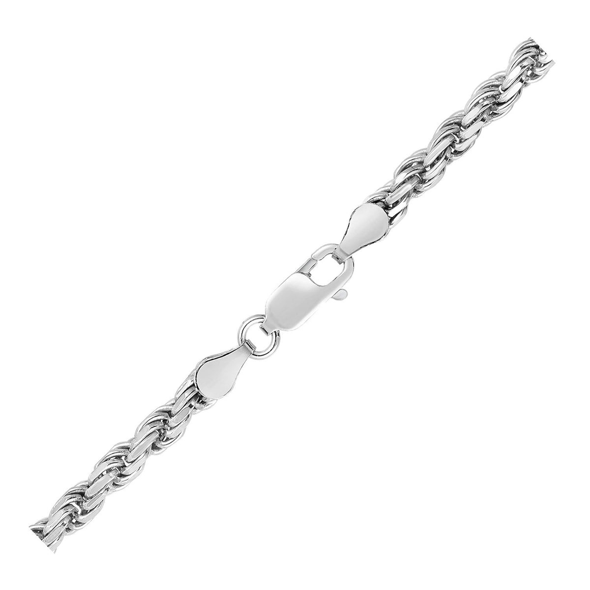 Sterling Silver 3.6mm Diamond Cut Rope Style Chain