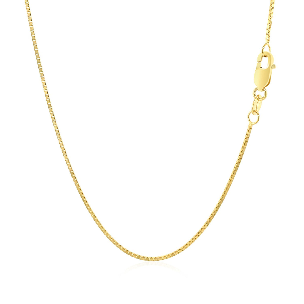 10k Yellow Gold Classic Box Chain 0.8mm