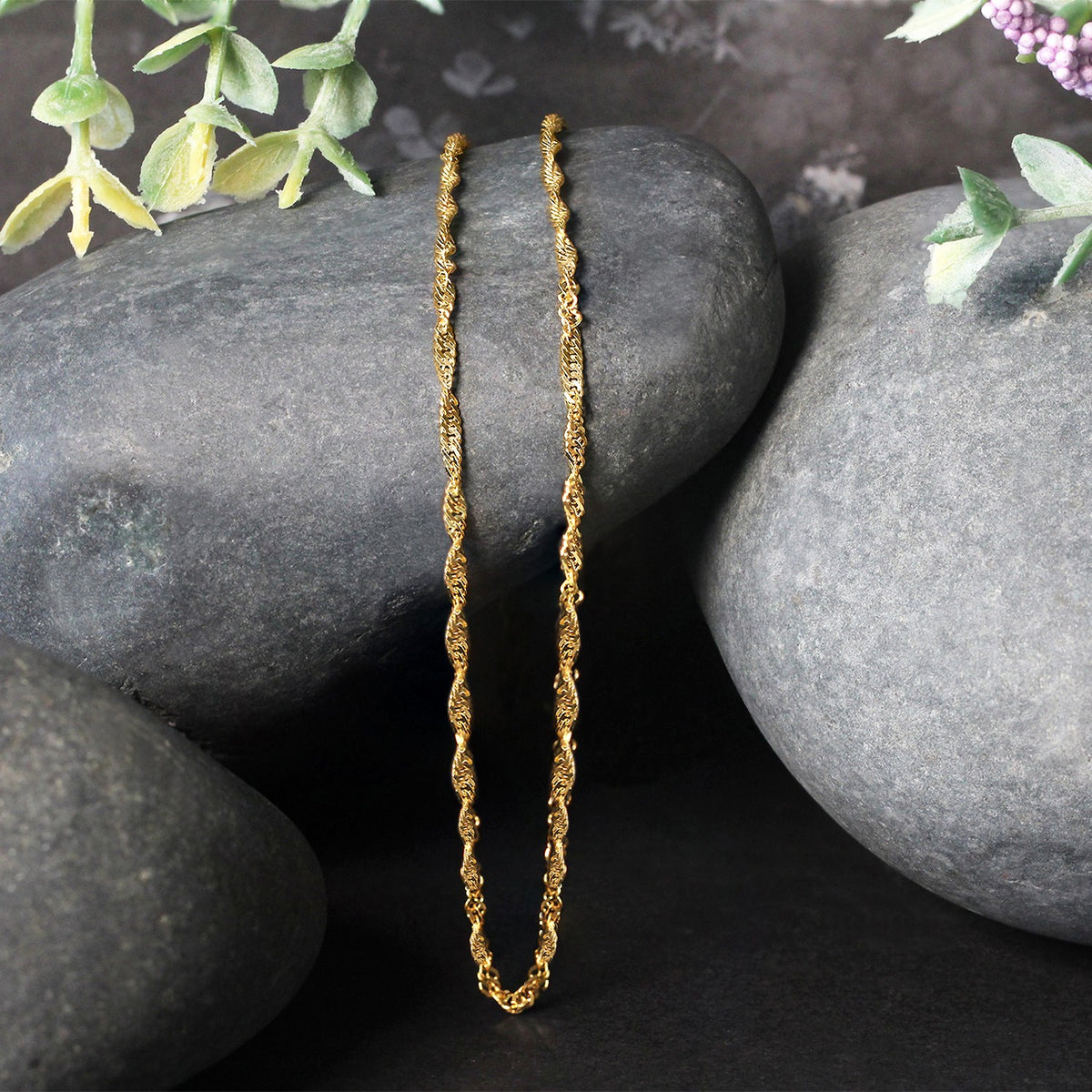 10k Yellow Gold Singapore Chain 1.8mm