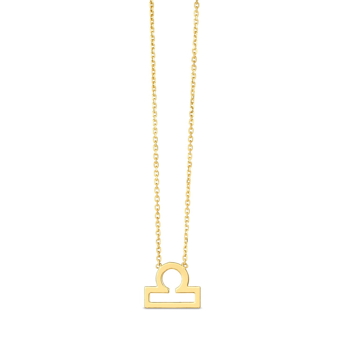 14K Yellow Gold Libra Necklace