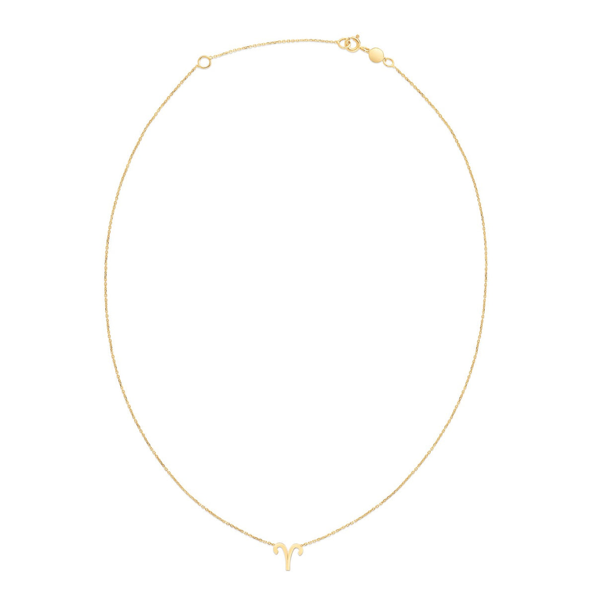 14K Yellow Gold Aries Necklace