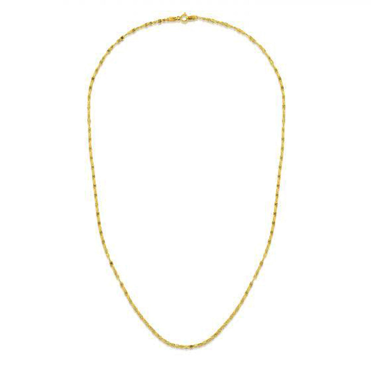 1.7mm 14k Yellow Gold Sparkle Valentino Chain