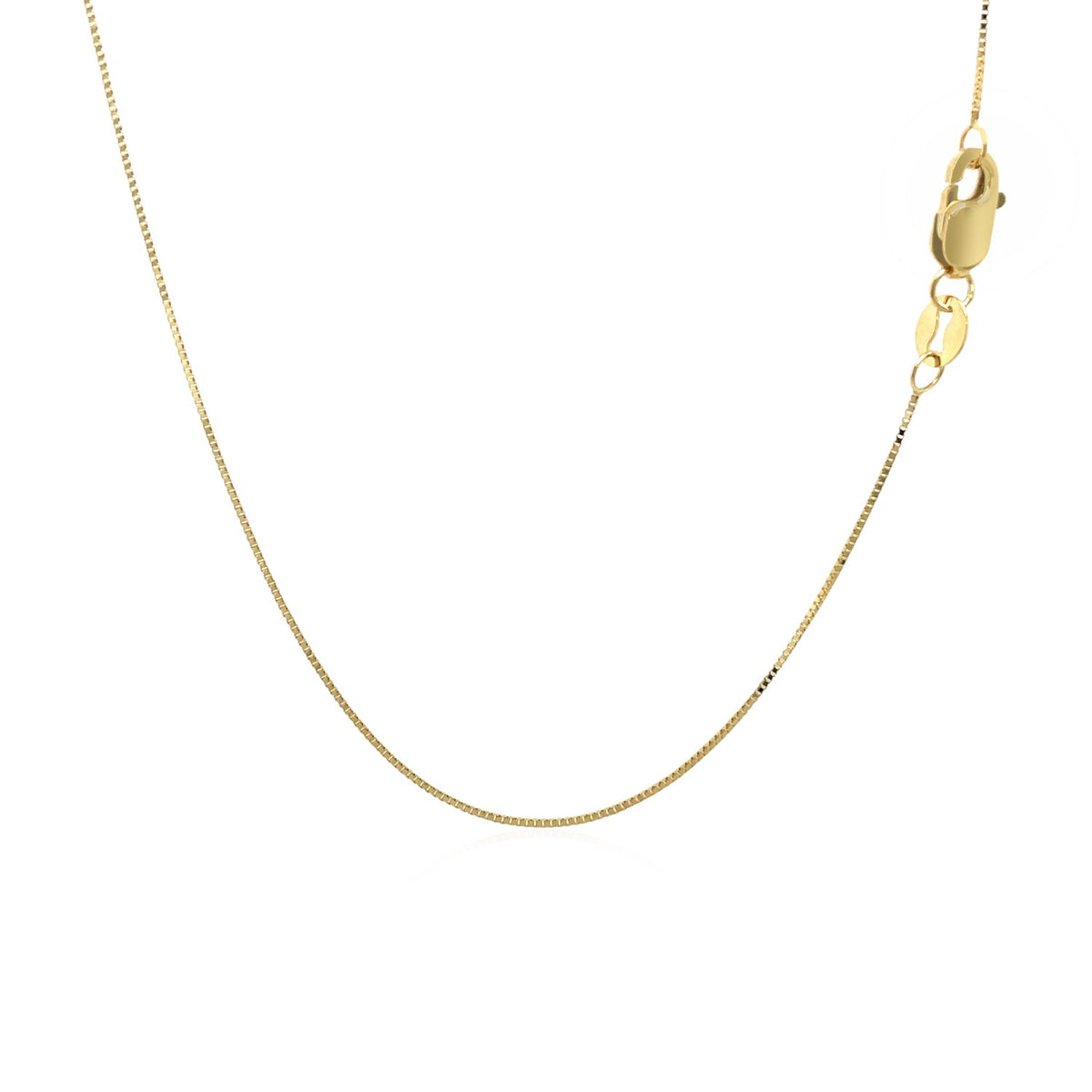 14k Yellow Gold Classic Box Chain 0.45mm