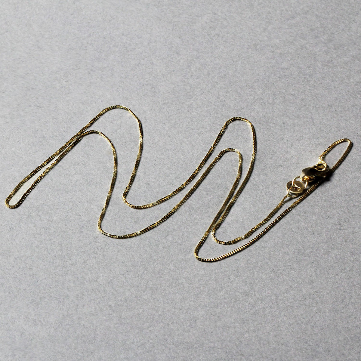 14k Yellow Gold Classic Box Chain 0.45mm