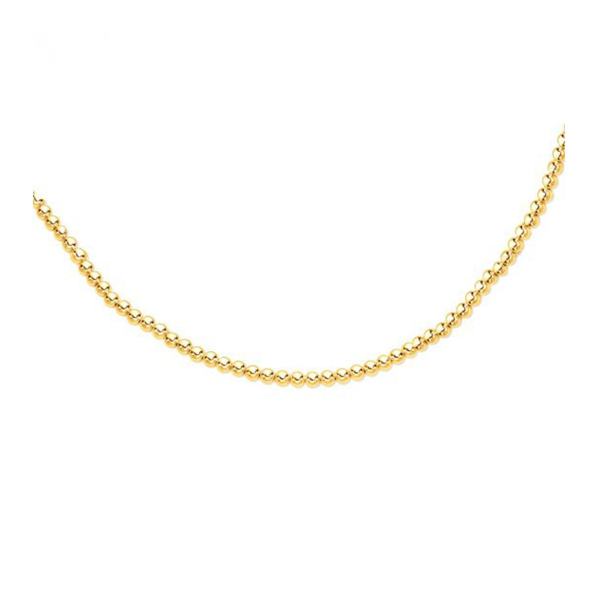 14k Yellow Gold Bead Chain (6mm)