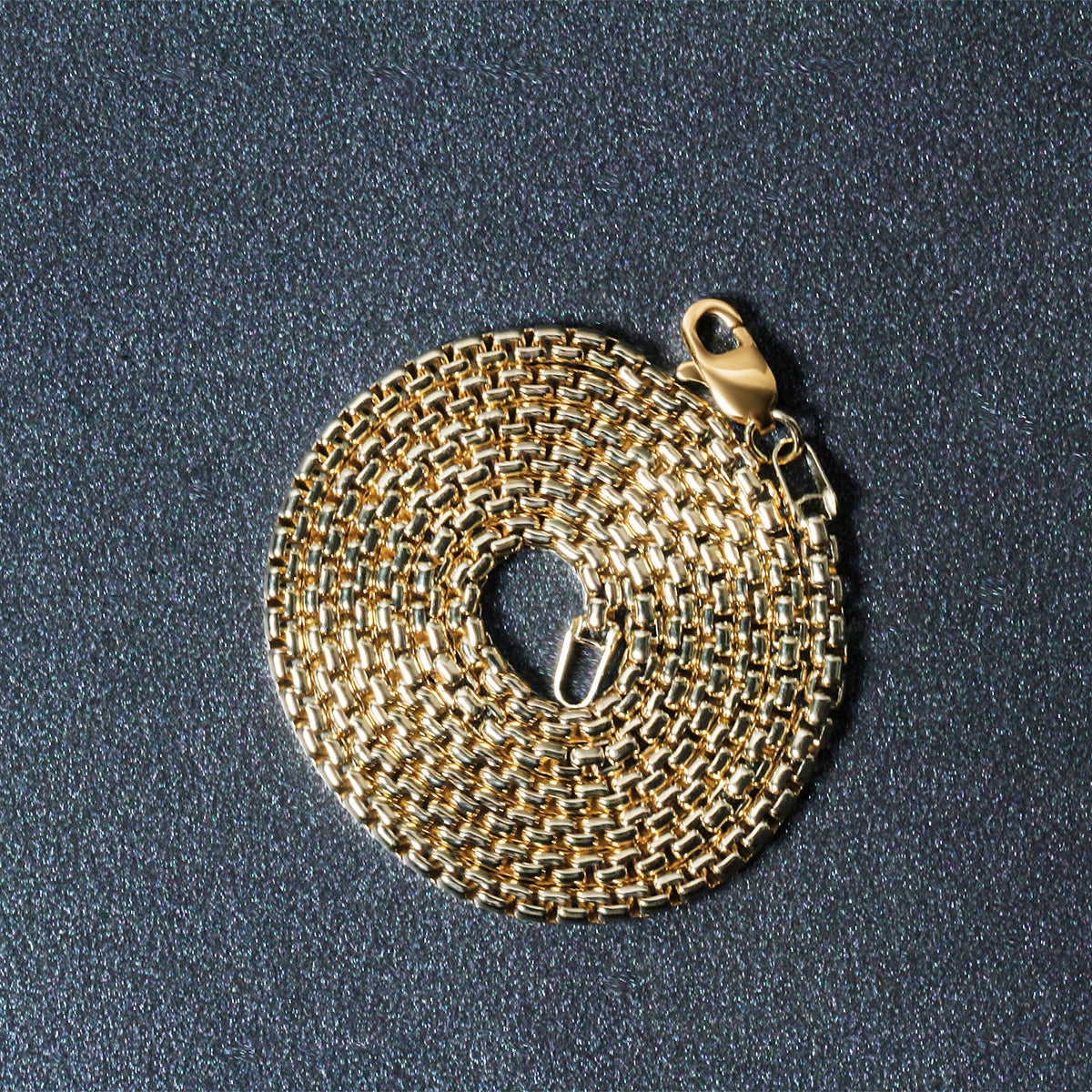 14k Yellow Gold Solid Round Box Chain 2.5 mm