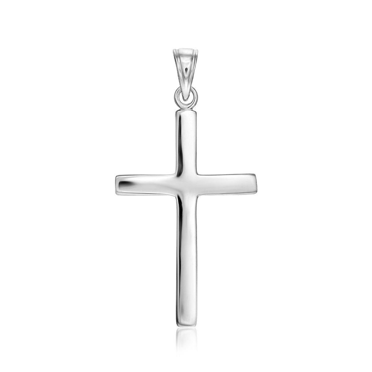 Sterling Silver Polished Cross Pendant