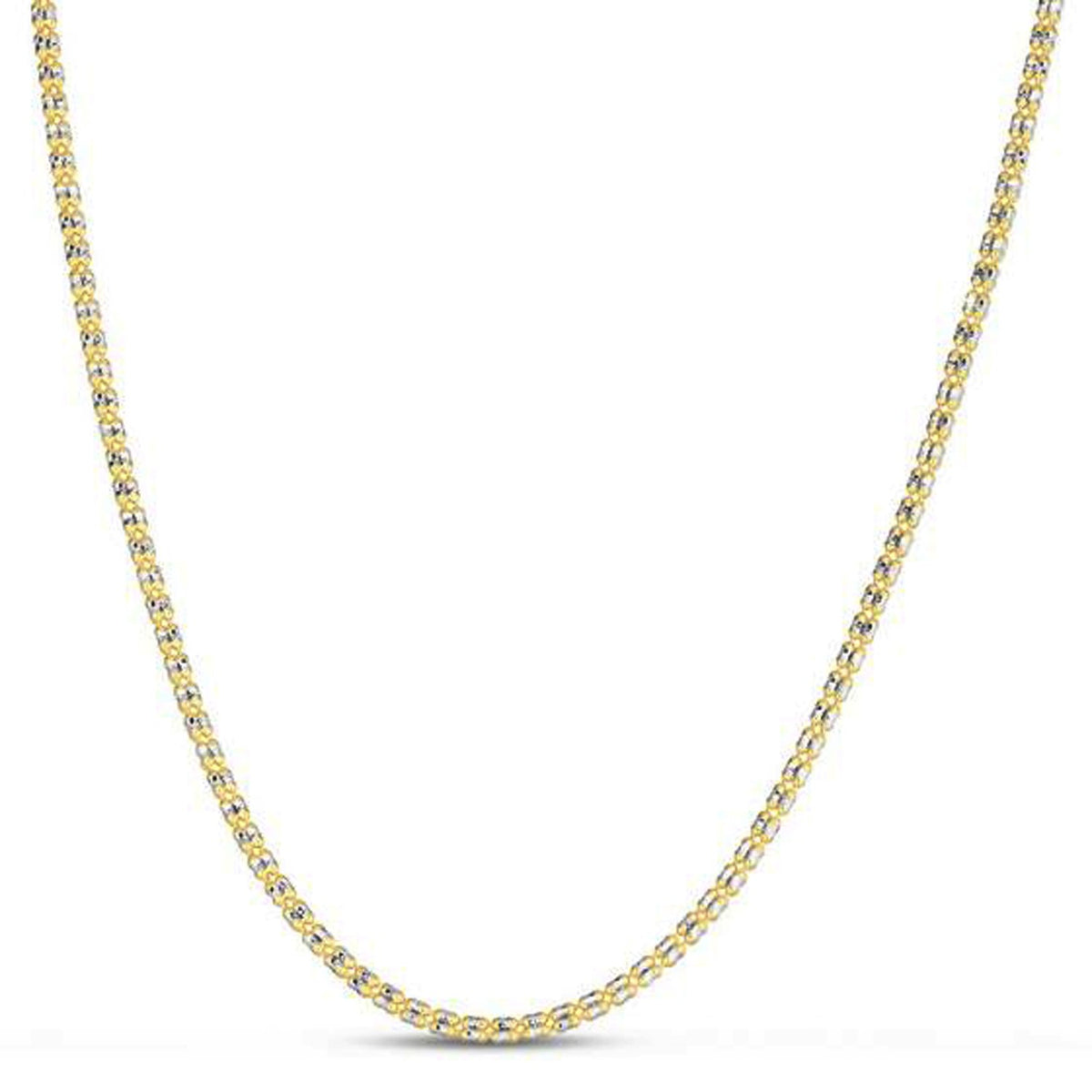 Ice Barrel Chain in 14k Yellow Gold (2.7 mm)