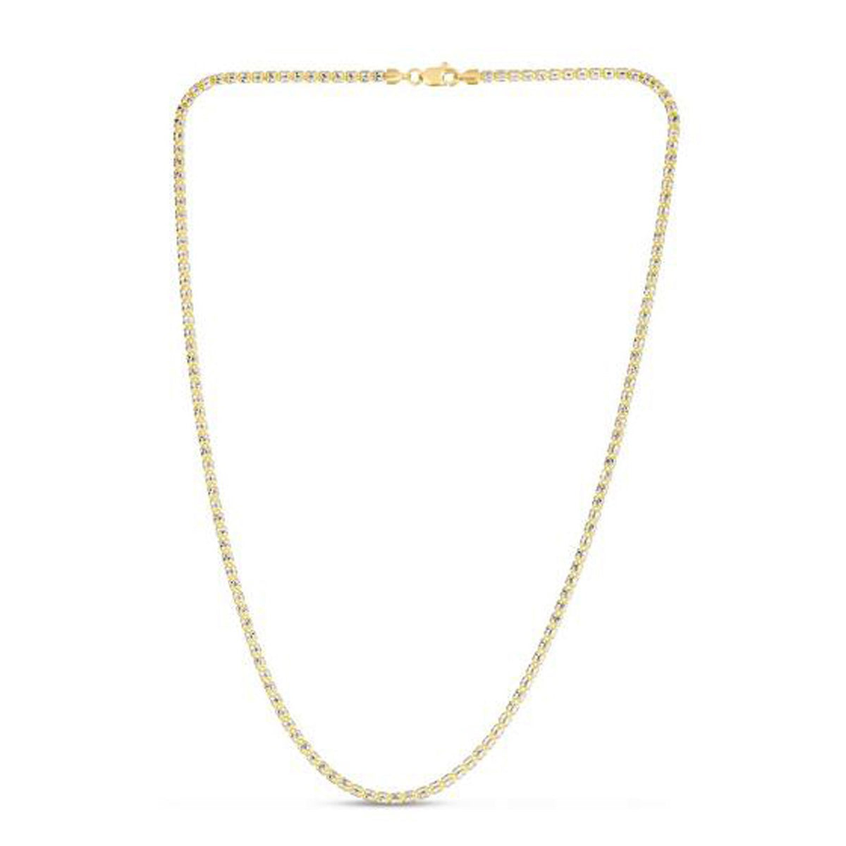 Ice Barrel Chain in 14k Yellow Gold (2.7 mm)