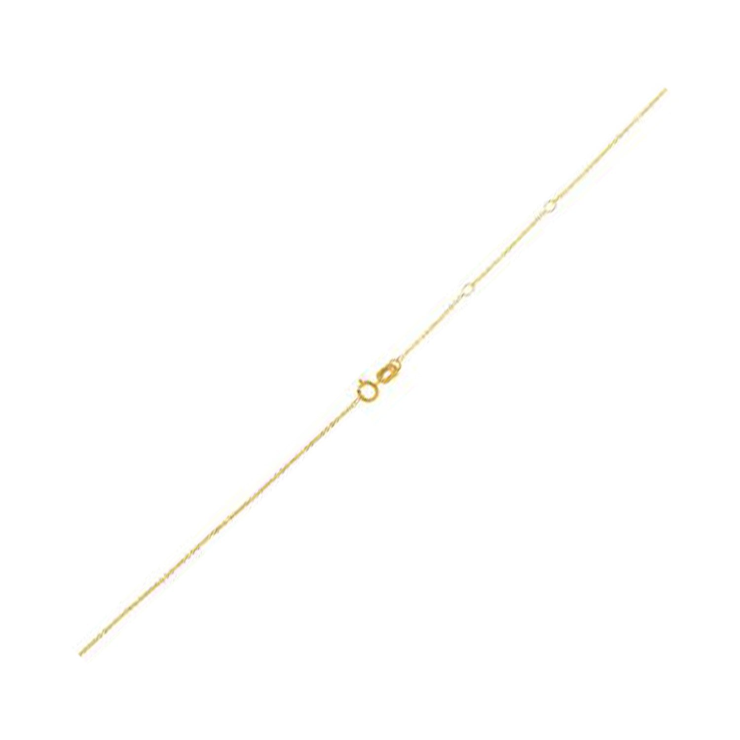 Adjustable Cable Chain in 14k Yellow Gold (1.0mm) - LinkagejewelrydesignLinkagejewelrydesign
