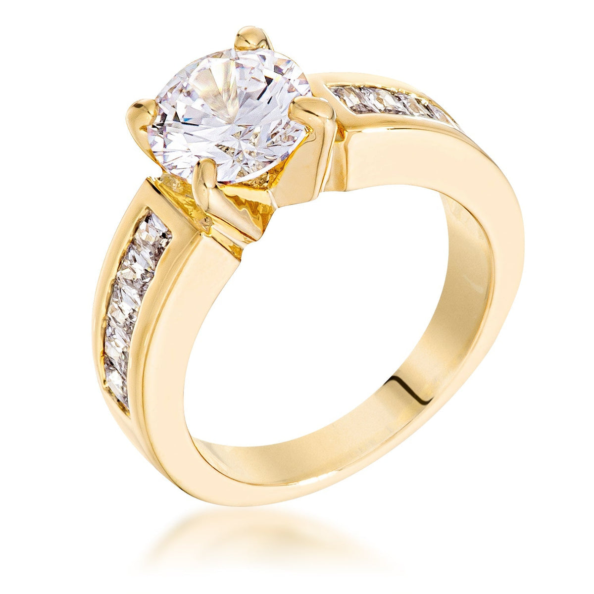 Antoinette Golden Engagement Ring - LinkagejewelrydesignLinkagejewelrydesign