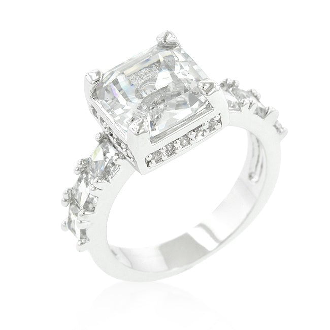 Asscher Cut Engagement Ring - LinkagejewelrydesignLinkagejewelrydesign