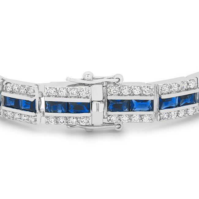 Balboa Blue Cubic Zirconia Bracelet - LinkagejewelrydesignLinkagejewelrydesign