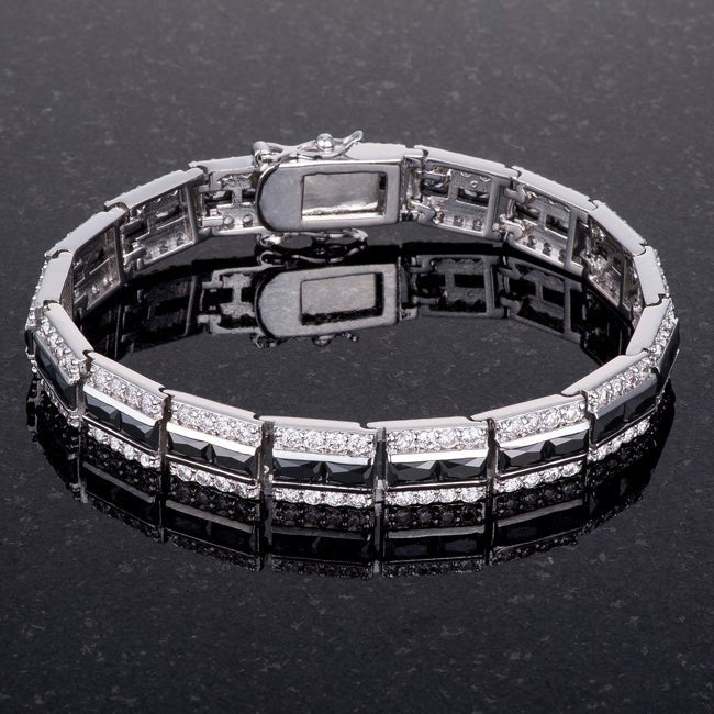 Balboa Onyx Cubic Zirconia Bracelet - LinkagejewelrydesignLinkagejewelrydesign