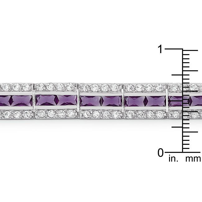 Balboa Purple Cubic Zirconia Bracelet - LinkagejewelrydesignLinkagejewelrydesign