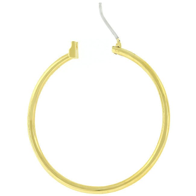 Basic Golden Hoop Earrings - LinkagejewelrydesignLinkagejewelrydesign