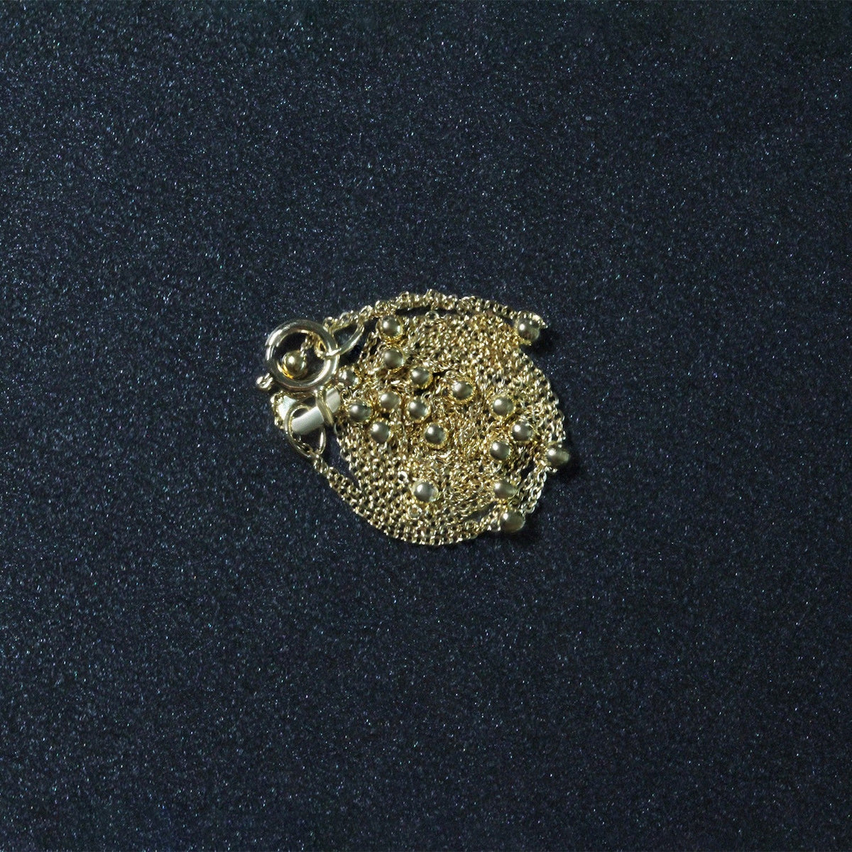 Bead Links Saturn Chain in 14k Yellow Gold (3.5mm) - LinkagejewelrydesignLinkagejewelrydesign