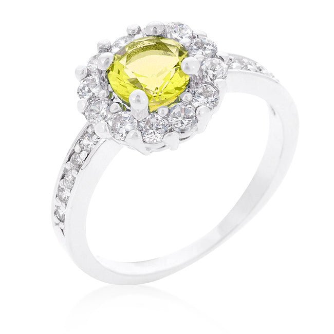 Bella Birthstone Engagement Ring in Yellow - LinkagejewelrydesignLinkagejewelrydesign