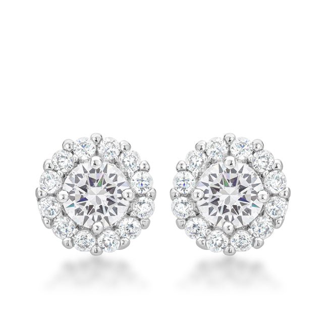 Bella Bridal Earrings in Clear - LinkagejewelrydesignLinkagejewelrydesign
