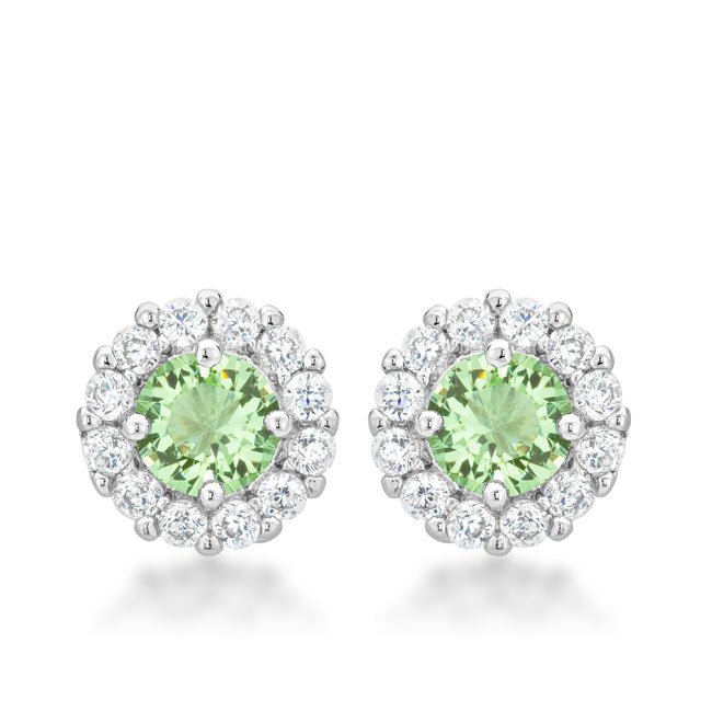 Bella Bridal Earrings in Peridot - LinkagejewelrydesignLinkagejewelrydesign