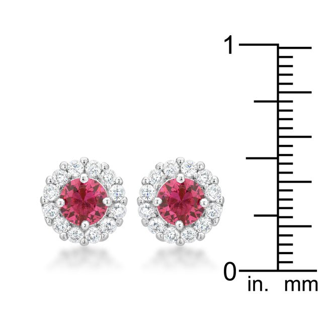 Bella Bridal Earrings in Pink - LinkagejewelrydesignLinkagejewelrydesign