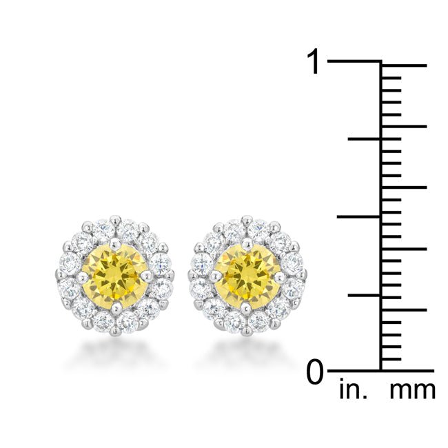 Bella Bridal Earrings in Yellow - LinkagejewelrydesignLinkagejewelrydesign