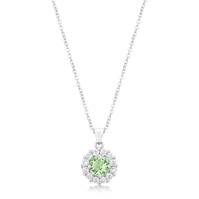 Bella Bridal Pendant in Peridot - LinkagejewelrydesignLinkagejewelrydesign