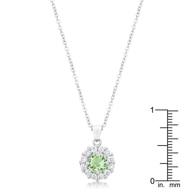 Bella Bridal Pendant in Peridot - LinkagejewelrydesignLinkagejewelrydesign