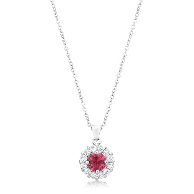 Bella Bridal Pendant in Pink - LinkagejewelrydesignLinkagejewelrydesign