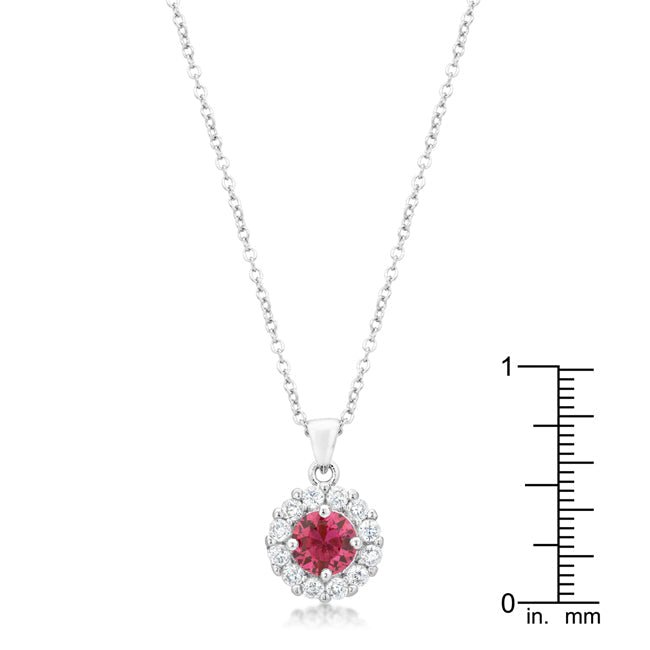 Bella Bridal Pendant in Pink - LinkagejewelrydesignLinkagejewelrydesign