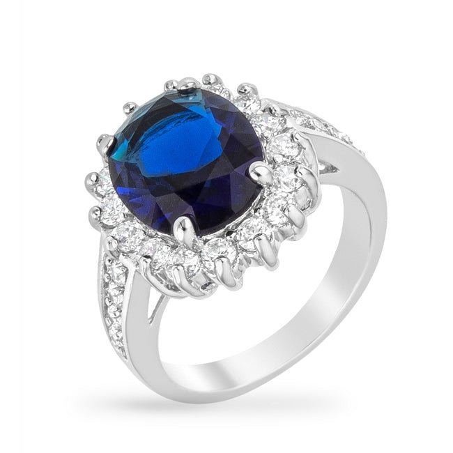 Blue Cambridge Elegance Ring - LinkagejewelrydesignLinkagejewelrydesign