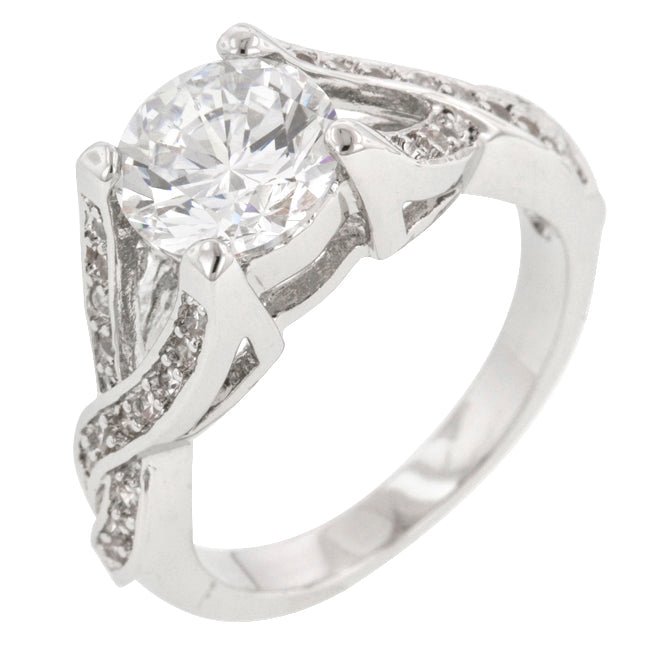 Brilliant Twist Engagement Ring - LinkagejewelrydesignLinkagejewelrydesign