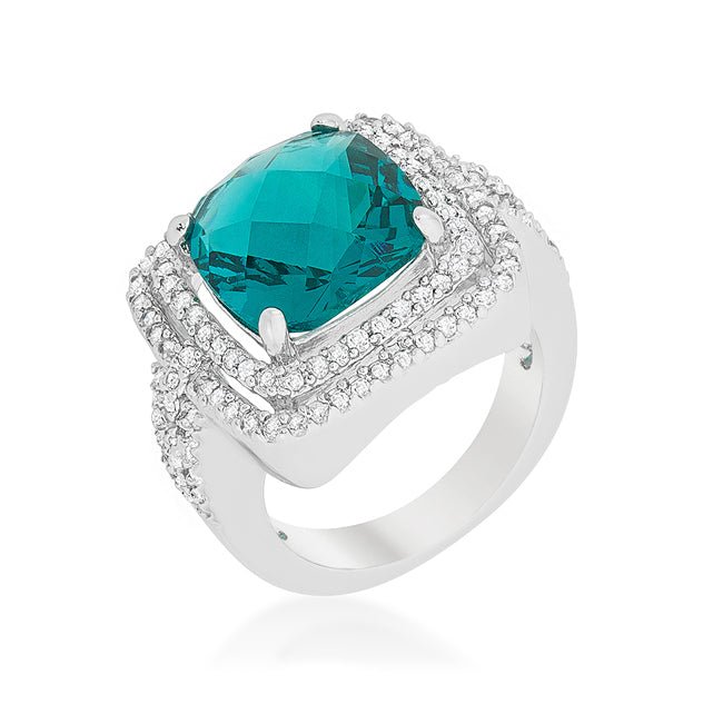 Candy Aqua Cocktail Ring - LinkagejewelrydesignLinkagejewelrydesign