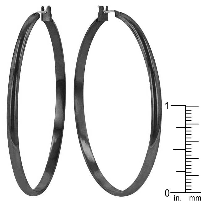 Classic Hoop (Black Tone) - LinkagejewelrydesignLinkagejewelrydesign