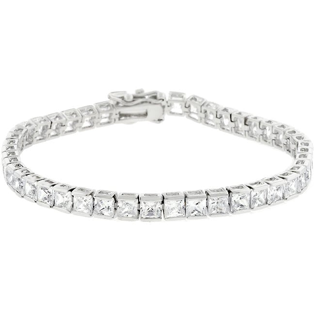 Clear Cubic Zirconia Tennis Bracelet - LinkagejewelrydesignLinkagejewelrydesign