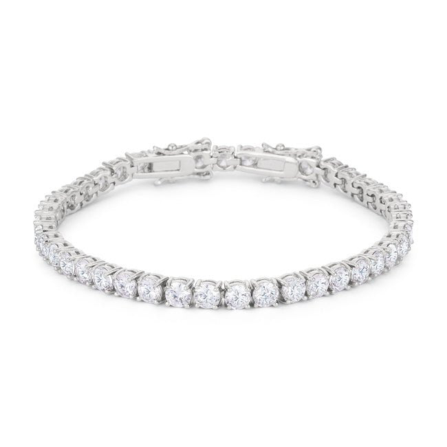 Clear Cubic Zirconia Tennis Bracelet - LinkagejewelrydesignLinkagejewelrydesign