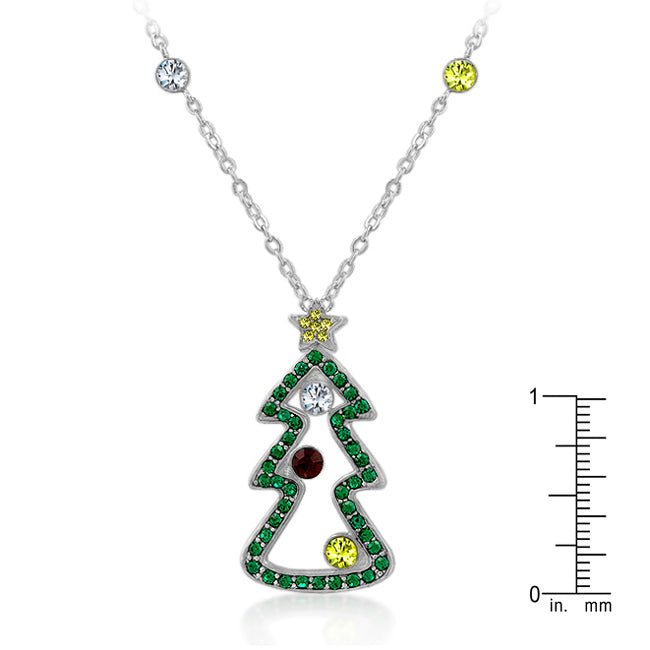 Cubic Zirconia Christmas Pendant - LinkagejewelrydesignLinkagejewelrydesign