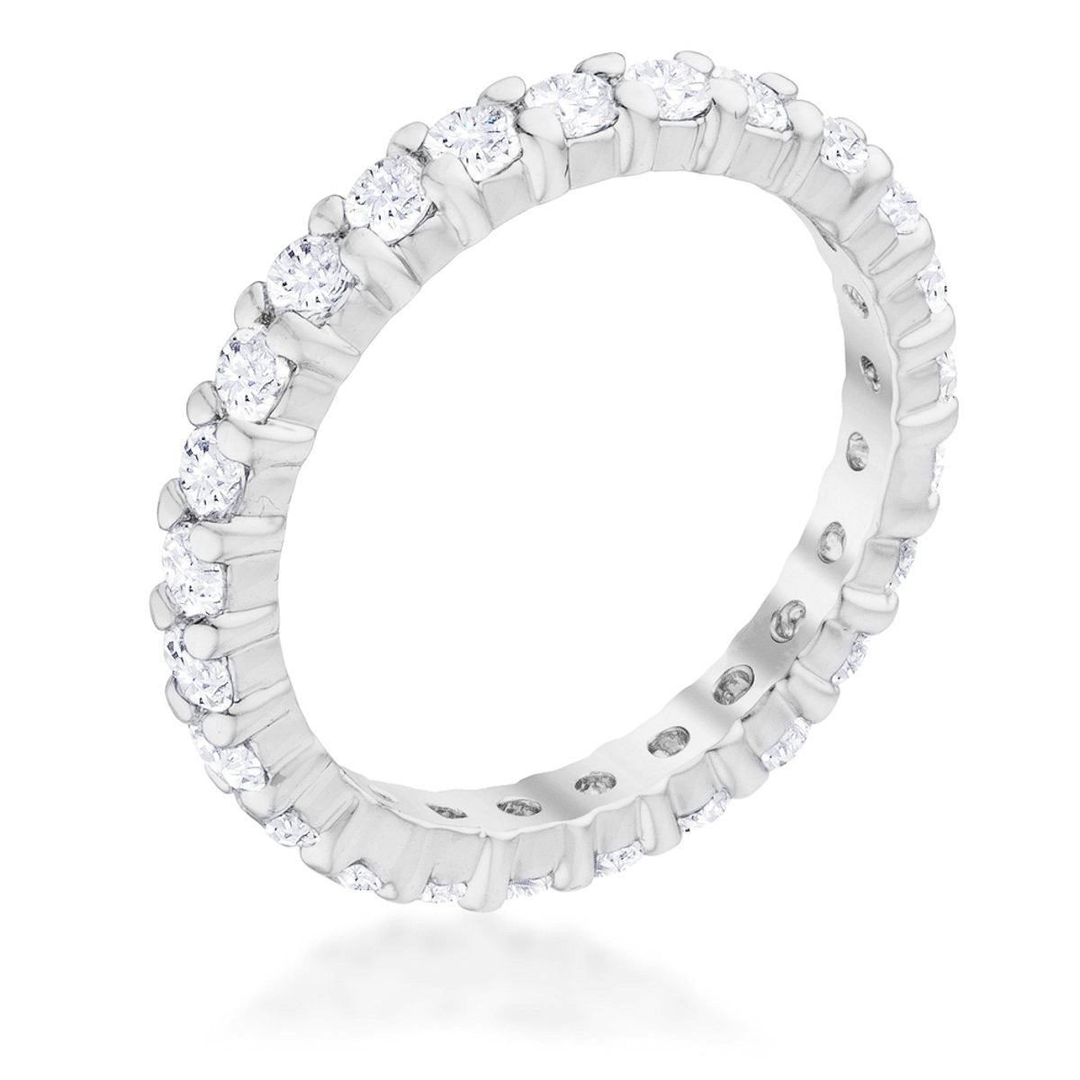 Cubic Zirconia Eternity Band - LinkagejewelrydesignLinkagejewelrydesign