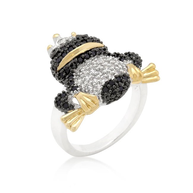 Cubic Zirconia Frog Prince Ring - LinkagejewelrydesignLinkagejewelrydesign