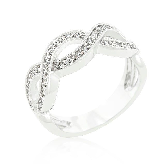 Cubic Zirconia Infinity Band - LinkagejewelrydesignLinkagejewelrydesign